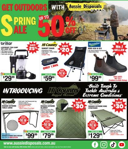 aussie disposals winter catalog.